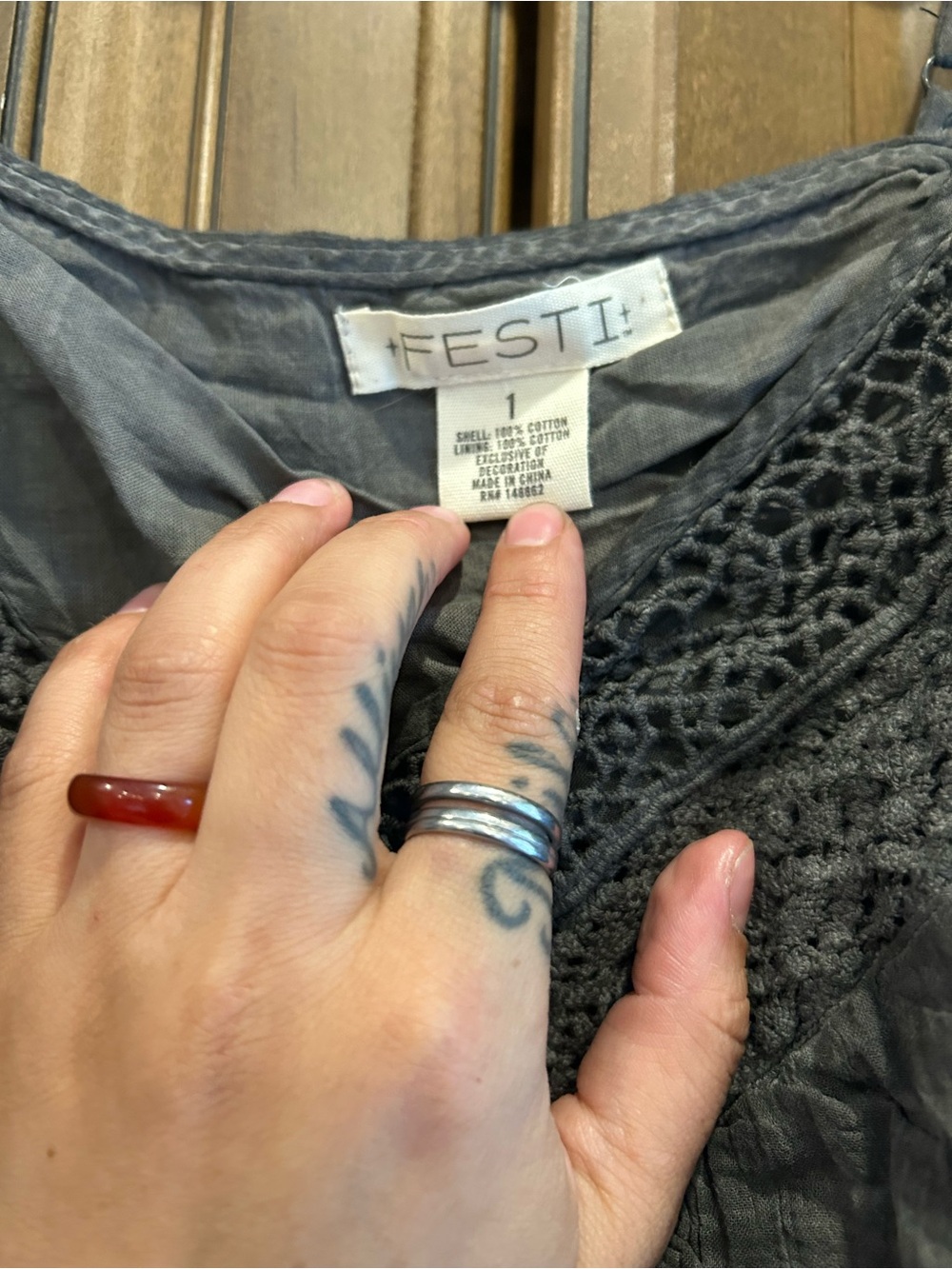 torrid Black Crochet-Trim Spaghetti Strap Camisole - Picture 3 of 3